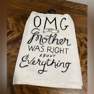 5/$20 omg mother was right about everything yea towel